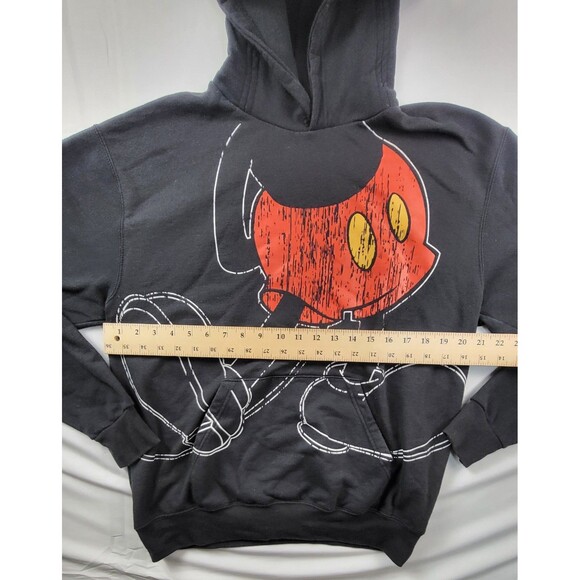 Disney Parks Authentic Mickey Mouse Pullover Hoodie with Ears Black Adult Large - Picture 7 of 7